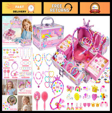 Unicorn Jewelry Set for Girls - Toddler Dress Up Accessories, Ring, Necklace, Br