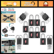 8-Pack TSA Approved Luggage Locks - Keyed Alike Travel Security  2 Keys Each