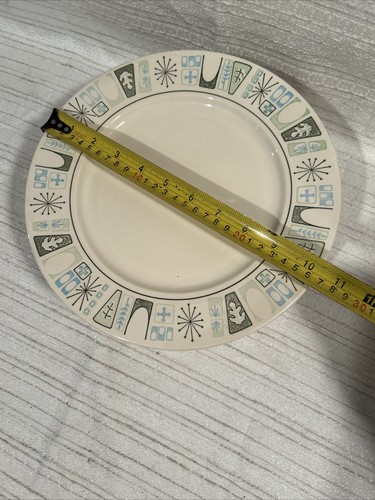 Taylorstone Cathay Atomic Starburst MCM Dinner Plate 10.5”