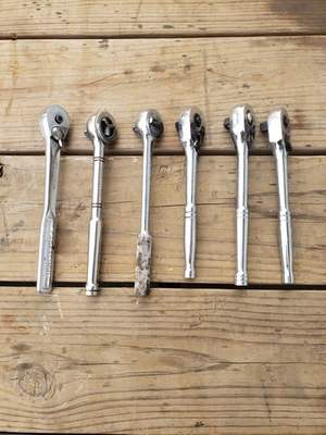 #ad Lot Of 6 Ratchets 2 Craftsman And Others One Half Inch $58.50