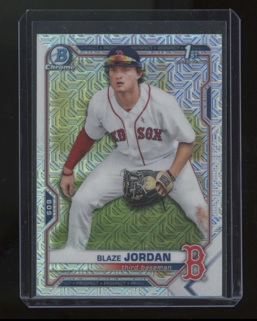 2021 Bowman Blaze Jordan Chrome Mojo Refractor 1st Prospect/Rookie Card #BCP-71b