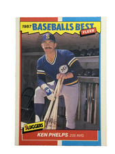Excellent: Vintage 1987 FLEER Baseball’s Best Ken Phelps Seattle Mariners Card