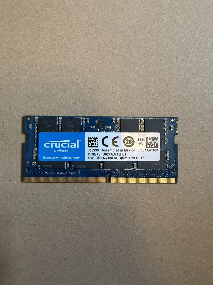 Crucial DDR4 SDRAM 8 GB Capacity per Module Memory (RAM) for sale