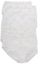 Hanes Women's Cotton Brief White 10-Pack Size L   Without Tags