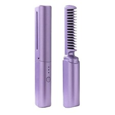 2In1 Professional Hair Straightener Curler Comb Fast Heating Negative Ion2620