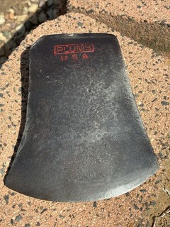 Vintage PLUMB USA Tasmanian Pattern Axe Double Sided Stamped .. Hard to Find !