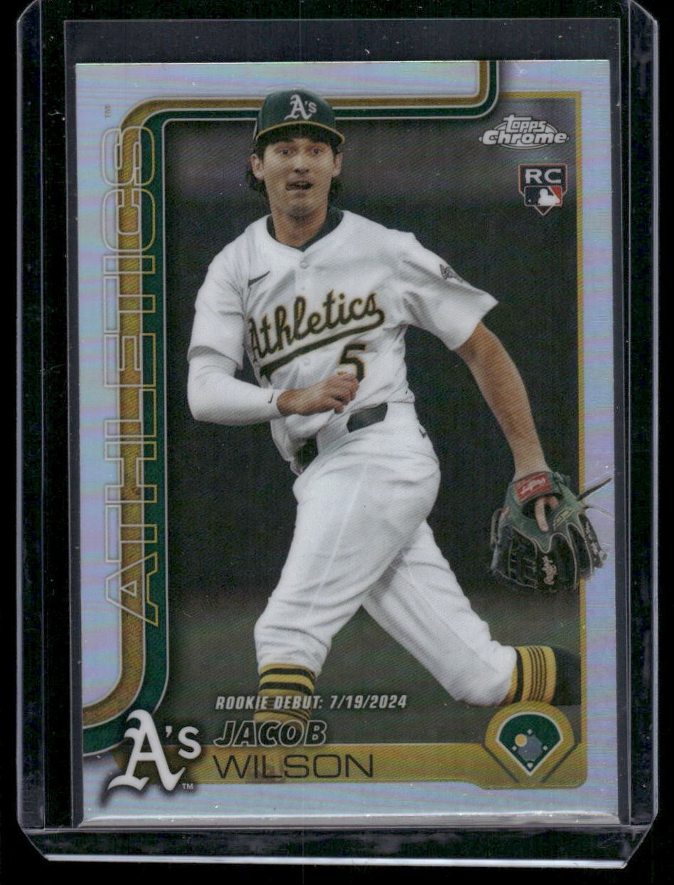 2025 Topps Chrome Update Jacob Wilson #USC150 - Rookie Debut Refractor
