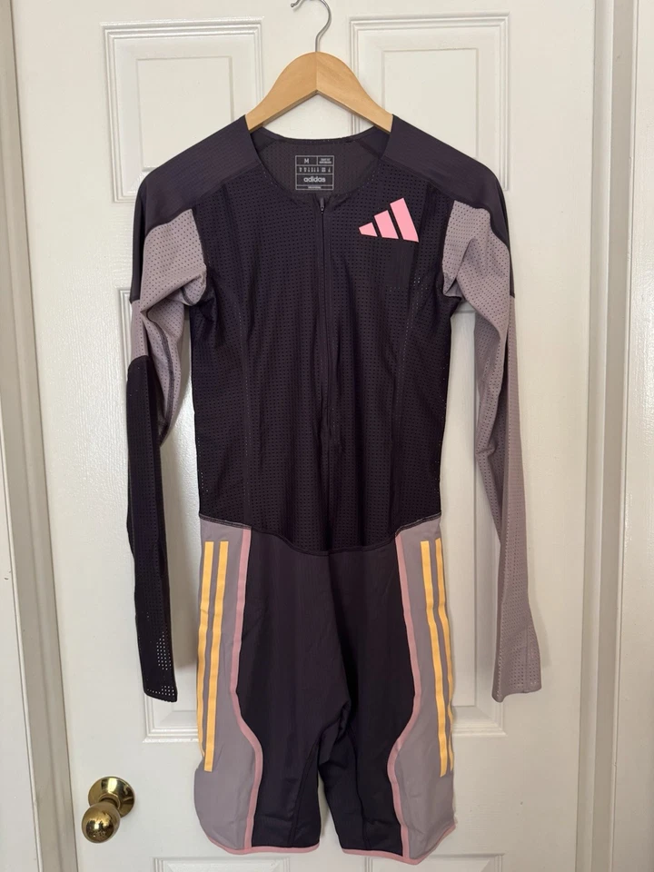 adidas Men’s Medium $350 2024 Pro Elite Team Promo Long Sleeve Speedsuit IN1130 - Image 2 of 4