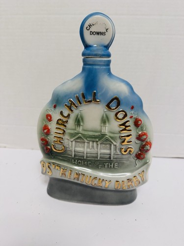 Vintage Jim Beam Churchill Downs 95th Kentucky Derby Bottle Decanter. Empty