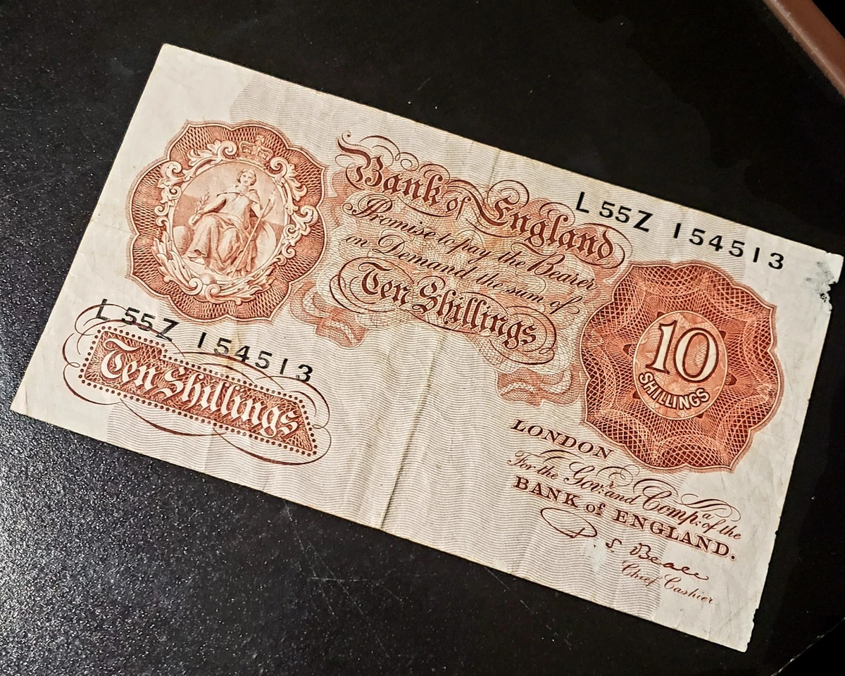 【希少】イギリス紙幣10 Shillings 1925年旧紙幣 希少】イギリス紙幣10 Shillings 1925年旧紙幣 イギリス紙幣 10
