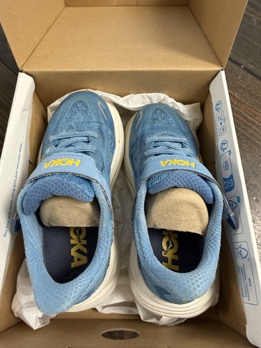 HOKA K CLIFTON 10 LITTLE KIDS 1168873 / ALF -Blue- Excellent Condition Size 11MD - Picture 6 of 23