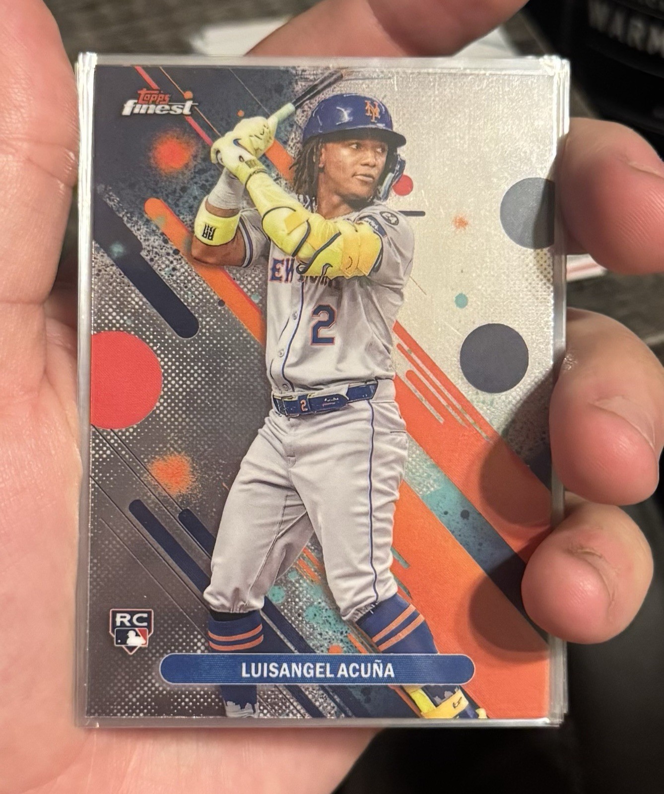 2025 Topps Finest - Common Luisangel Acuna #52 Refractor (RC)
