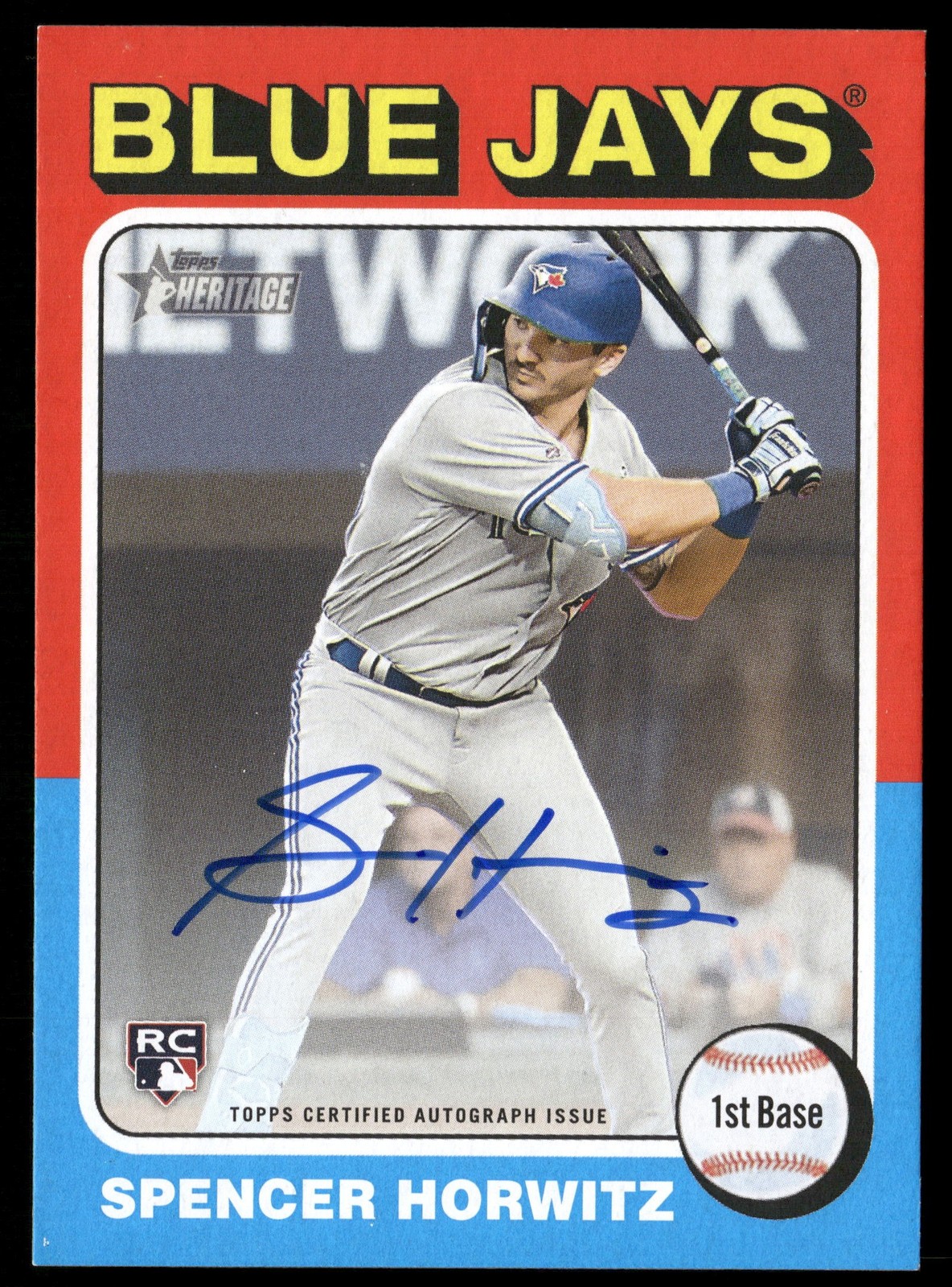 2024 Topps Heritage #ROA-SH Spencer Horwitz Real One Autographs RC Auto