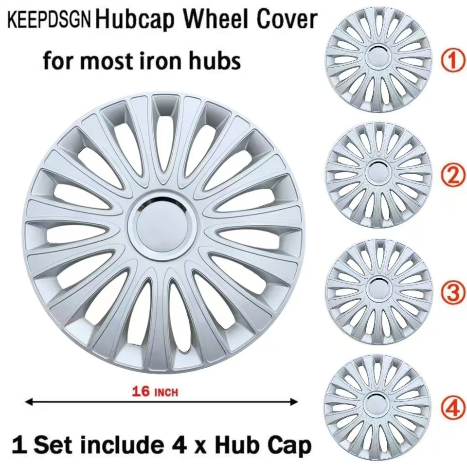 For Subaru Legacy 08-14 16" 4X Hubcaps Wheel Cover Hub Caps fit R16 Steel Wheel Foto 2 de 4