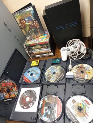 PlayStation 2 Ps2 Fat Model 17 Games Teen Titans, Grand Theft Auto, Summoner 2