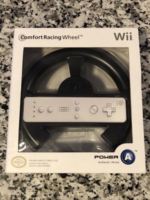 Power A Comfort Racing Wheel (Nintendo Wii) Mint In Box! Free Shipping