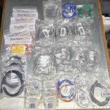  56 NEW CAT 5E ETHERNET PATCH CABLES. VARIOUS LENTHS  MANUFACTURERS.