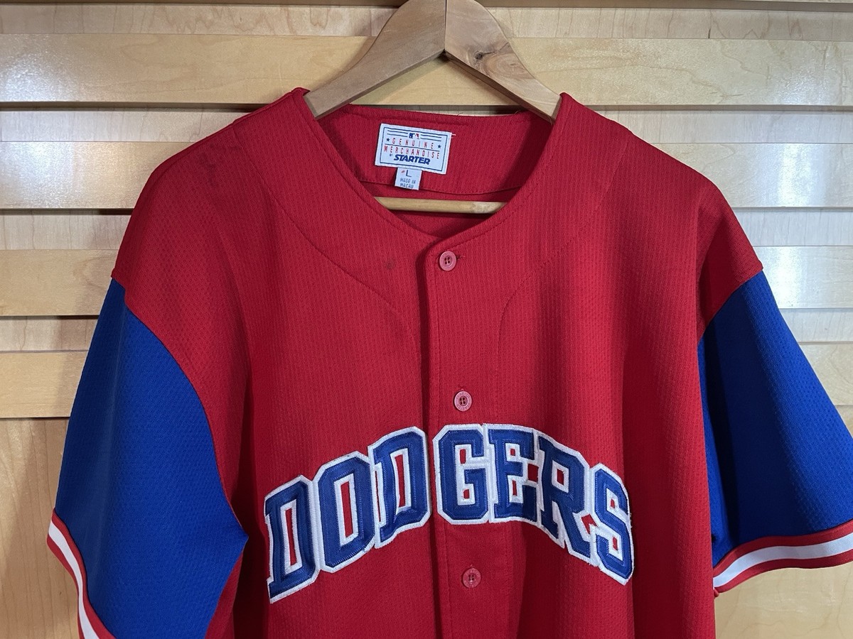 Vintage Los Angeles Dodgers Starter Jersey Mens Size L Blue