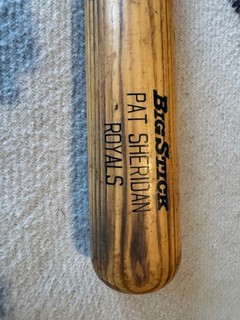 Pat Sheridan Royals game used bat
