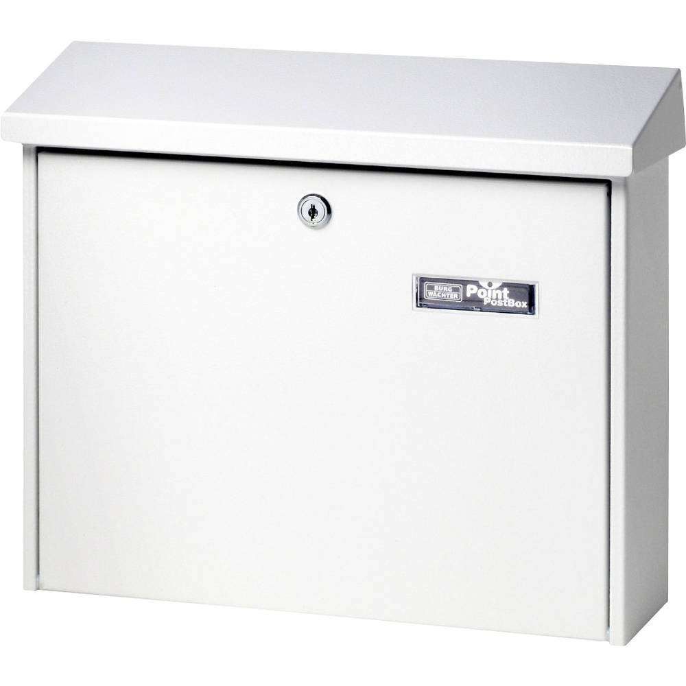 Boîte aux lettres Burg Wächter Journal 5867 W en tôle d'acier blanc pour votre courrier