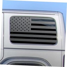 2PCS Rear Window Universal Decals Compatible with Car SUV Trucks,Matte Usa Flag