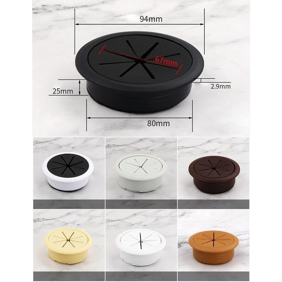 Tischkabel ordentlich 80 mm Tülle für Drahtorganisation in mehreren Farben