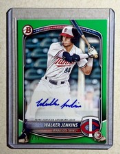 2025 Bowman - Paper Prospect Retail Autographs Walker Jenkins #BPA-WJ Green /99