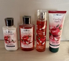 NEW Bath  Body Works Country Apple Fragrance Mist Wash Lotion Cream 4 Piece Set