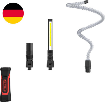 KS Tools 150.4600 Eqi Ultimatebeam 3In1 Quick-Lock Arbeitsleuchten-Set, 4-Tlg