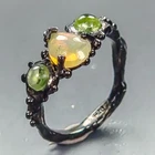 Jewellery Natural Opal Ring 925 Sterling Silver Size 5 /R464006