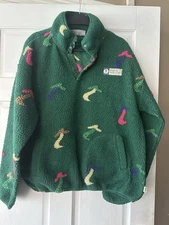 Parks Project Dancing Mushroom Green Fleece Sweatshirt Sz Large See Description