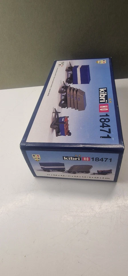 Kibri 18471 Trailers Set Container Motor Boat Model Kit HO Gauge 1/87 Scale - image 2 of 4