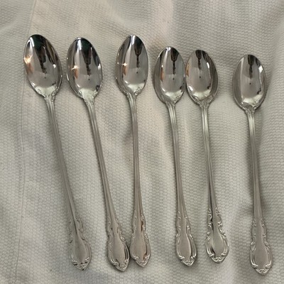 RSVP Wimberly Stainless iced tea spoons Brand New set of 6