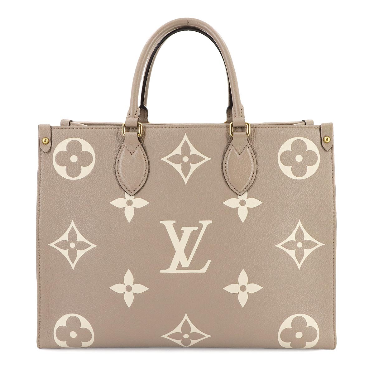 LOUIS VUITTON Bicolor Monogram Empreinte Onthego MM Tote Bag