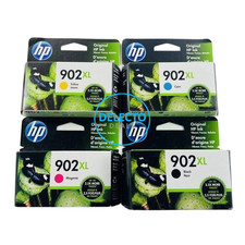 GENUINE 4-PACK HP 902XL BLACK COLOR INK OFFICEJET 6974 6975 SEALED Boxes