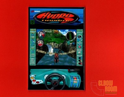Hydro Thunder 2x3'' fridge/locker magnet arcade marquee bezel Bally Midway