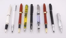 Bundle of 9x Misc. Fountain & Rollerball Pens (See Pictures)