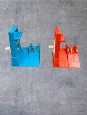 Vintage 70s Set Of 2 Evil Knievel Motorcycle Car Ramp Launchers -Red  Blue- HTF