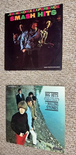 JIMI HENDRIX + ROLLING STONES classic rock psych VINYL LP'S RECORDS LOT