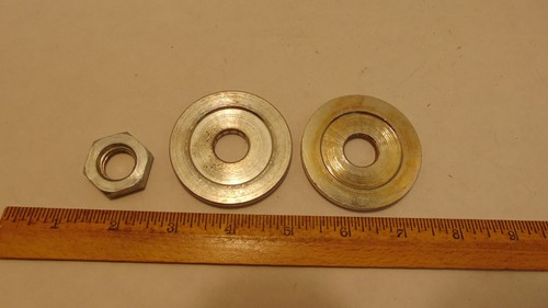 VINTAGE N.O.S. CRAFTSMAN 12" RADIAL ARM SAW BLADE WASHERS & NUT for series 113 - Picture 2 of 2