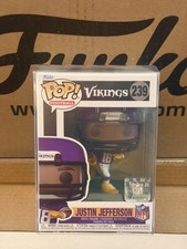 2024 FUNKO POP NFL JUSTIN JEFFERSON SP EXCLUSIVE W/t ECCO Protector VIKINGS #239