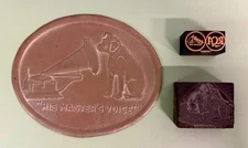Vintage RCA Victor “His Master’s Voice” Printing Plate & Wood Block Lot – Nipper