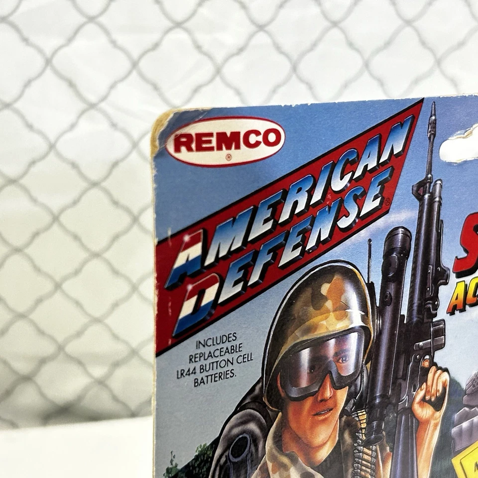 Figura de acción REMCO American Defense Battle Sounds de colección 1991 NOS GI Joe Knockoff Foto 4 de 4
