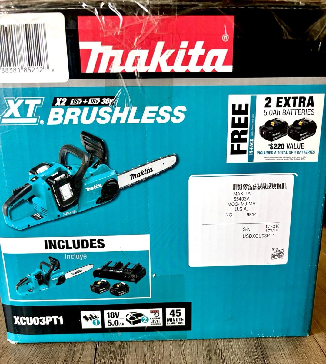 Makita XCU07PT 2x 18V LXT Lithium‑Ion Brushless Cordless 14