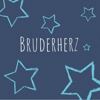 20 Servietten Bruderherz Bruder Geschwister Familie SprüChe Sterne Blau 33X33Cm