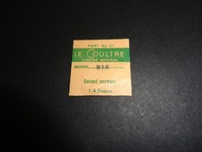 JAEGER LE COULTRE  815-5443  #51  3pc pkg Set Lever 'Screws Watch Part NOS