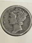 1941-D Mercury dime, 90% silver, Fine Cond., By REEDERSONG