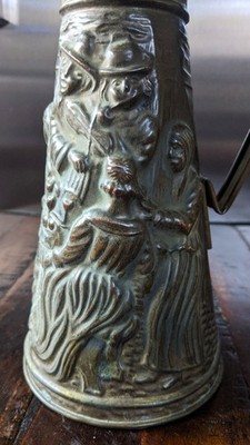 Late 18th century Elpec Brassware of Distinction soldered brass jug made England