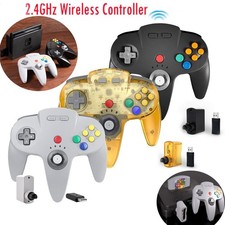 2.4G Wireless N64 Controller for Nintendo Switch PC Mac Windows/N64 w/Rumble Pak