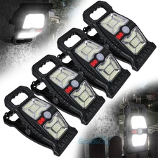 1-4Pack New Clip On Solar Deck Lights Outdoor Waterproof LED Lamps for Fence